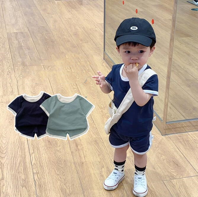 子供服★トップス+パンツ★セットアップ★韓国風子供服★ベビー★男女兼用★2色★66-100CM