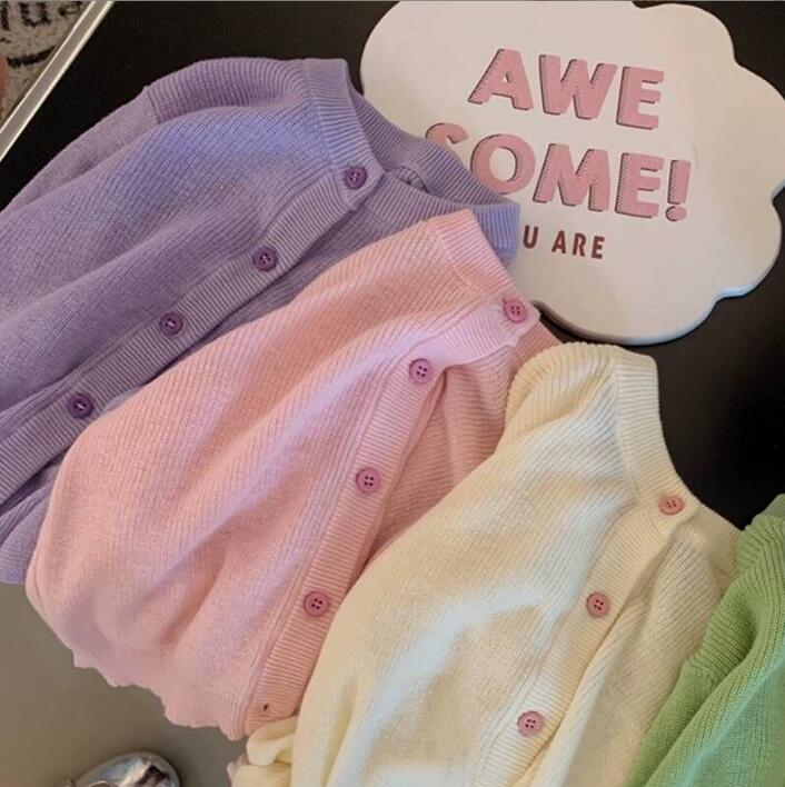 2023★春秋新作★韓国風子供服★カーディガン★4色90-140CM
