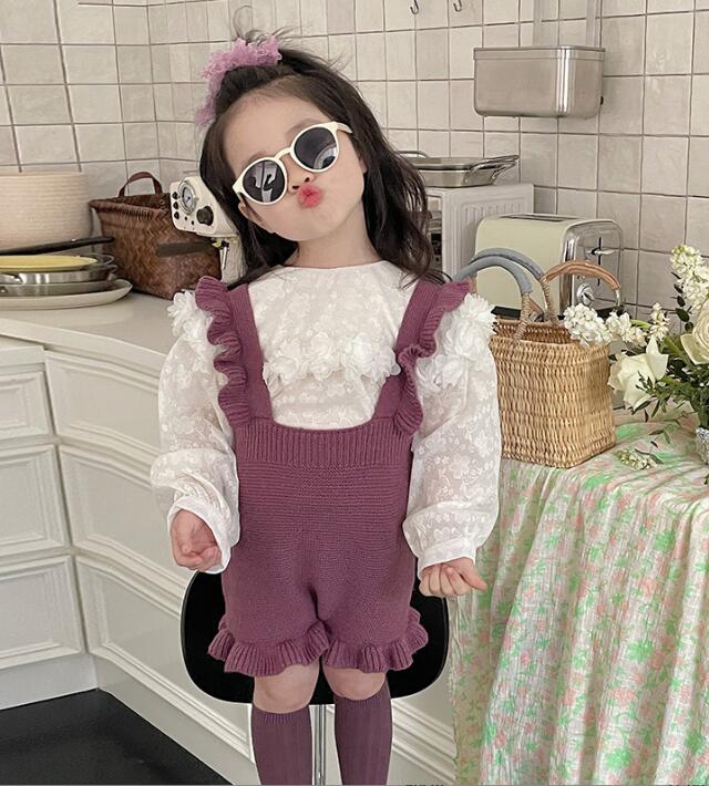 2023★春秋新作★韓国風子供服★トップス★サロペット★2色80-140CM