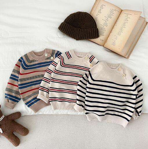 「2023秋」子供服★ニット★セーター★トップス★韓国風子供服★ベビー★3色★66-100CM
