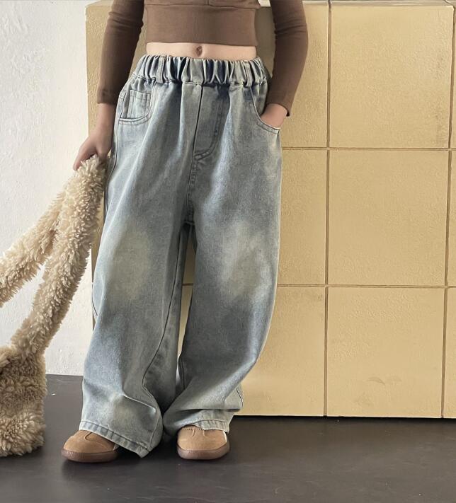 2023★春秋新作★韓国風子供服★ジーンズ★90-140CM