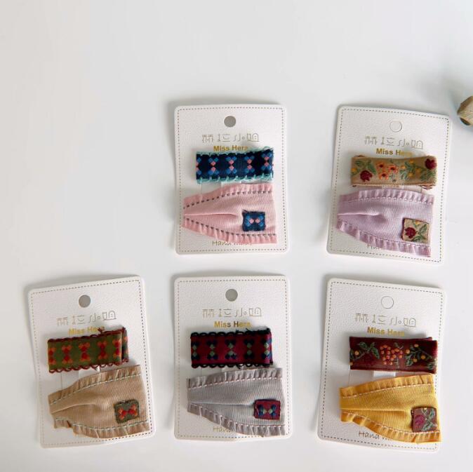 髪飾り★まとめ髪用★ヘアアクセサリー★子供用★キッズ★ヘアピン★2枚入り★可愛い★多色