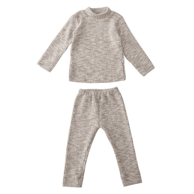 秋冬新作 ユニセックス ルームウェア 保温インナー ボディスーツ ハイネック Tシャツ+ズボン 80-150