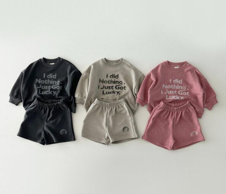 2023秋新作★キッズ服　トップス+ズボン　セットアップ★80-130★3色