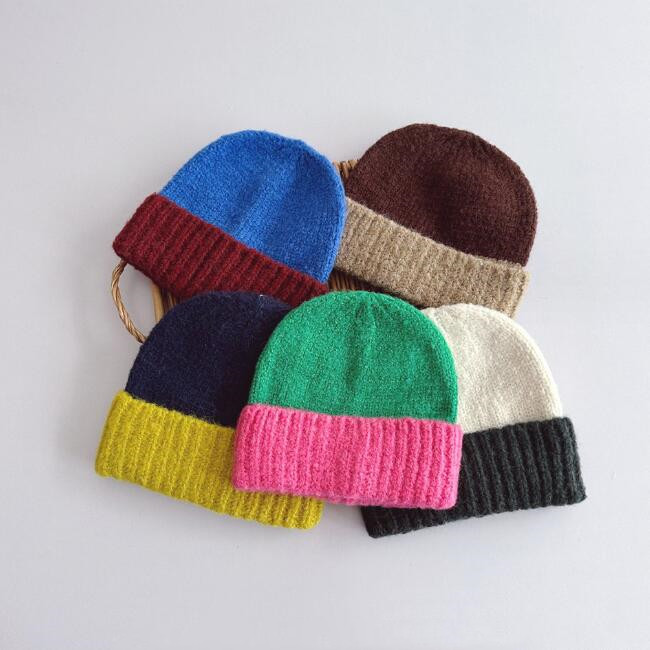 「2023秋冬」子供用★帽子★キッズ★ニット帽子★韓国風★男女兼用★暖かい★防寒★7色