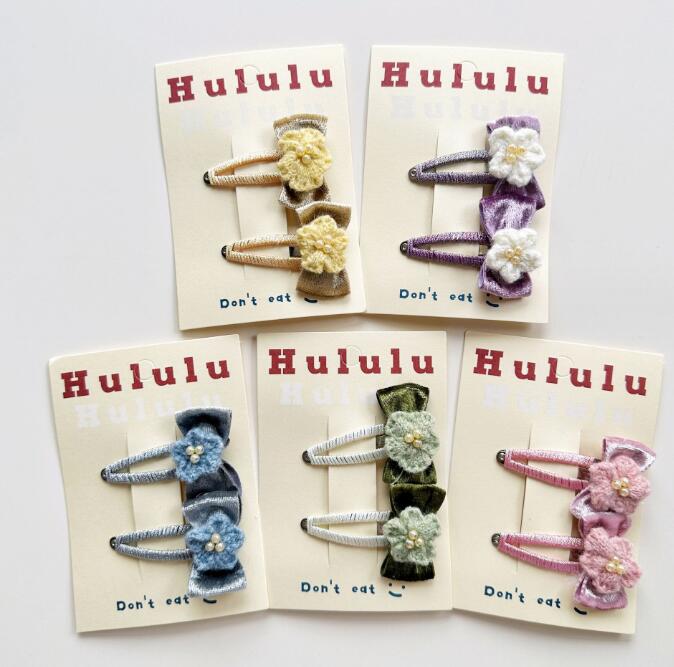 髪飾り★まとめ髪用★ヘアアクセサリー★子供用★キッズ★ヘアピン★2枚入り★多色