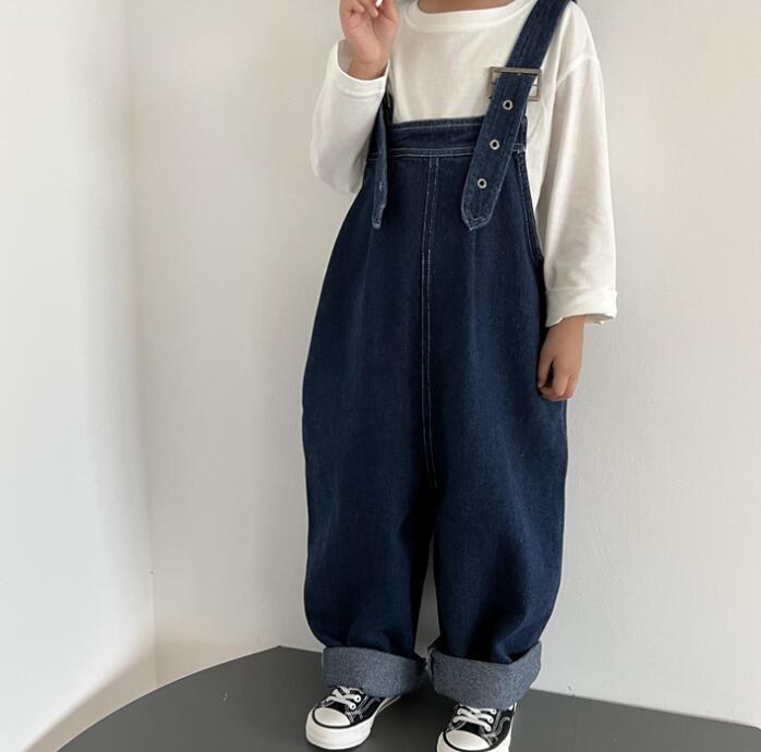 2023秋新作★キッズ服　デニムサロペット★80-130★