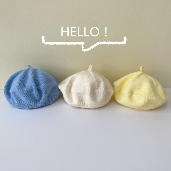 「2023秋冬」子供用★帽子★ベビー★ニット帽子★ベレー帽★男女兼用★防寒★9色
