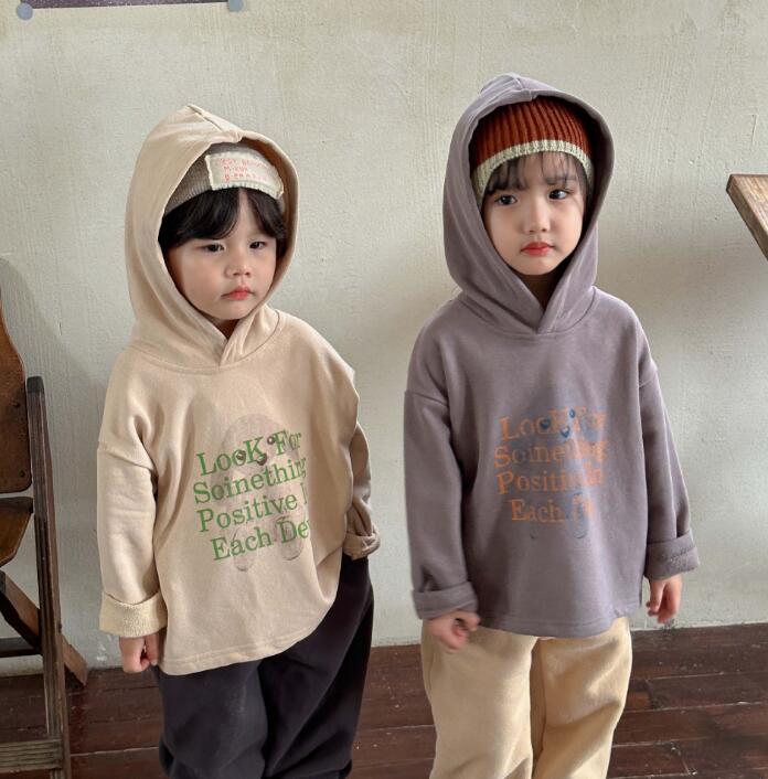 2023★秋冬新作★韓国風子供服★パーカー★裏起毛★2色80-150CM