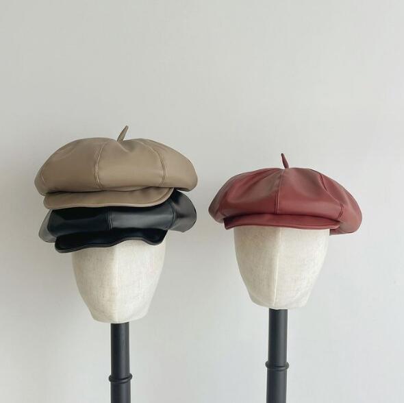 「2023秋冬」子供用★帽子★キッズ★ベレー帽★韓国風★カジュアル★4色