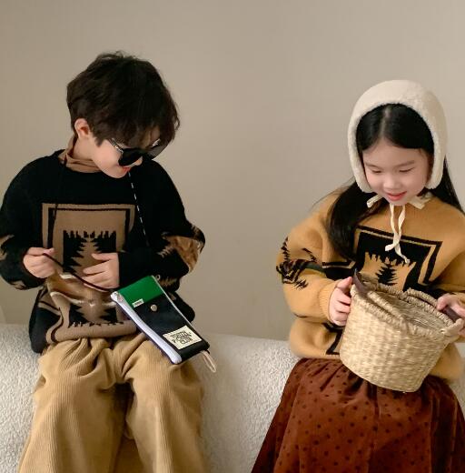 子供服★トップス★セーター★ニート★韓国風子供服★キッズ★男女兼用★2色★90-150CM