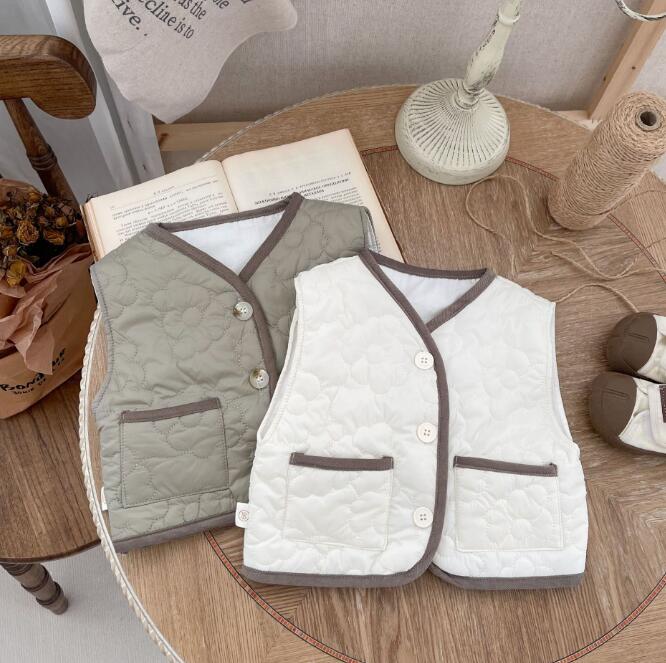 子供服★トップス★チョッキ★ベスト★韓国風子供服★男女兼用★2色★66-90CM