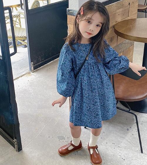 2023★春秋新作★韓国風子供服★ワンピース★花柄★可愛い★7-15