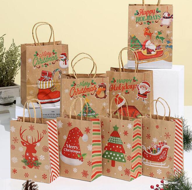 クリスマス【業務用】包装資材★紙袋★お土産袋★ギフトバック★買い物袋★手提げ紙袋★