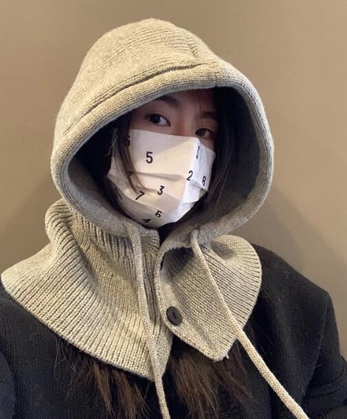 大人用★マフラー/帽子★防寒★耳カバー★防寒★暖かい★韓国風★5色