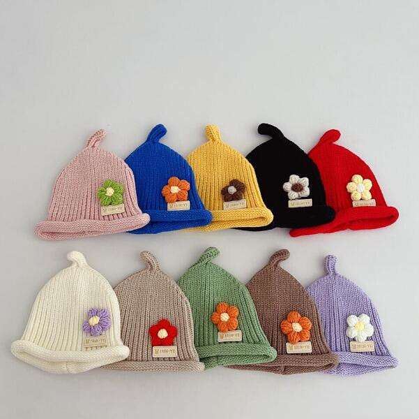 子供用★帽子★ベビー★男女兼用★暖かい★防寒★ニット帽子★10色