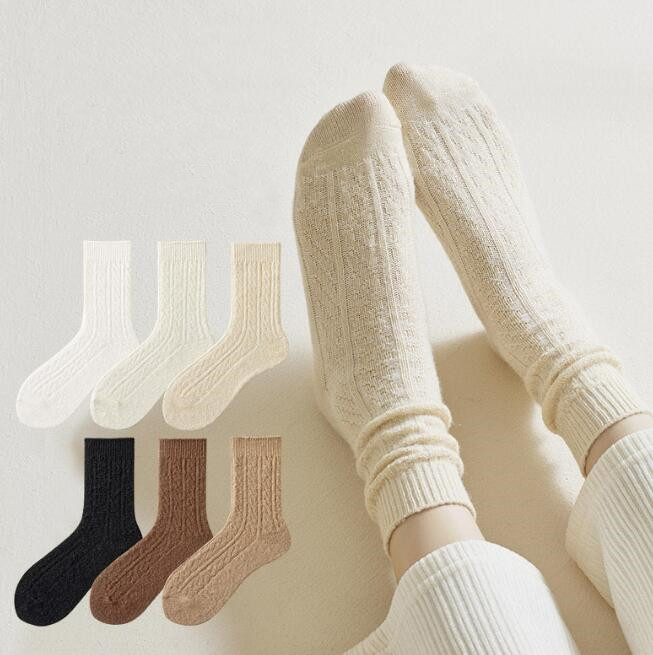 靴下★レデイース★ソックス★大人用★女性用靴下★無地★暖かい★多色