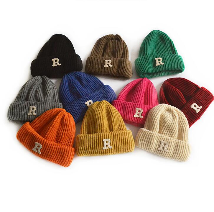子供用★帽子★キッズ★男女兼用★暖かい★防寒★ニット帽子★10色