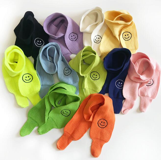 子供用★マフラー★防寒★襟巻き★スカーフ★キッズ★男女兼用★笑顔★暖かい★11色