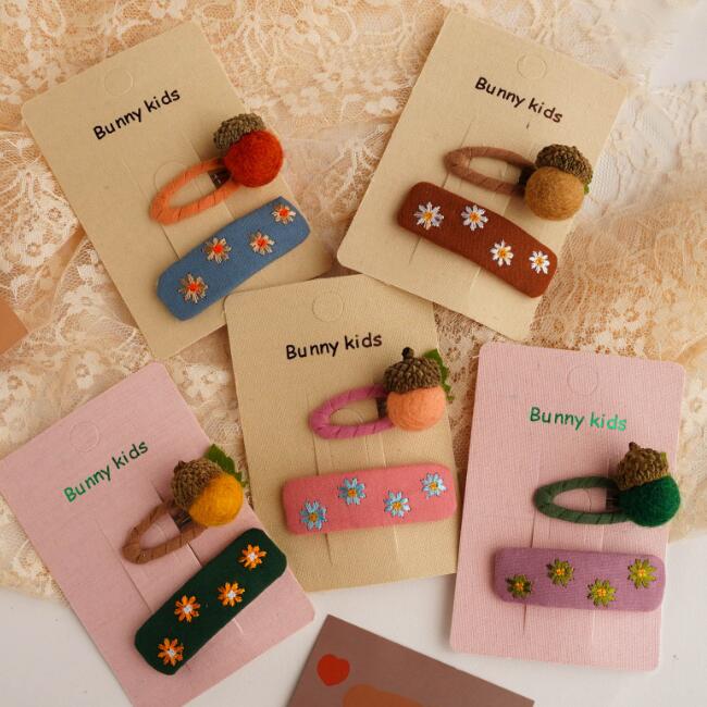 髪飾り★まとめ髪用★ヘアアクセサリー★子供用★ヘアピン★2枚入り★可愛い★多色