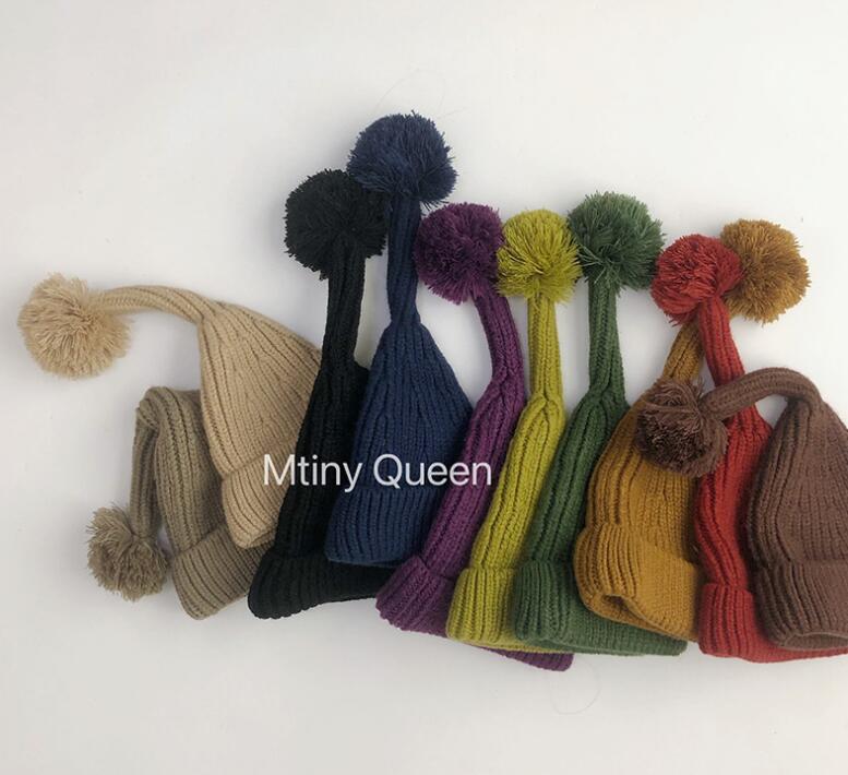 2023秋冬新品★子供用★帽子　ニットハット★10色選べ