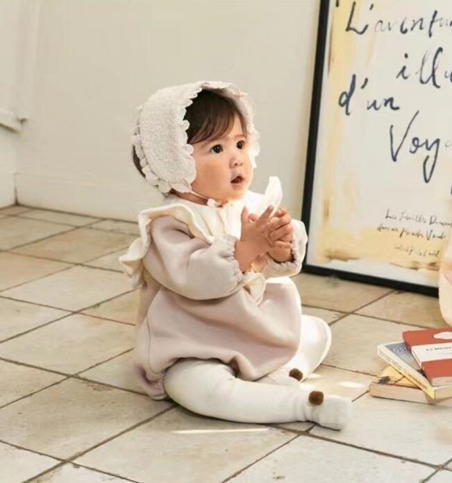 2023★秋冬新作★韓国風ベビー服★ロンパース★厚手★2色66-90CM