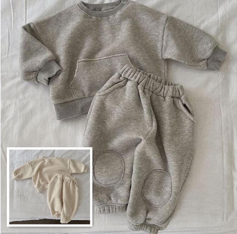 子供服★トップス+ズボン★セットアップ★韓国風子供服★キッズ★男女兼用★2色★80-130CM