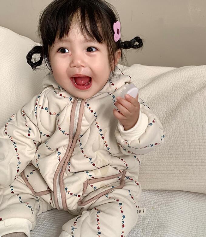 2023冬★ベビー服★厚手連体服★66-90cm★