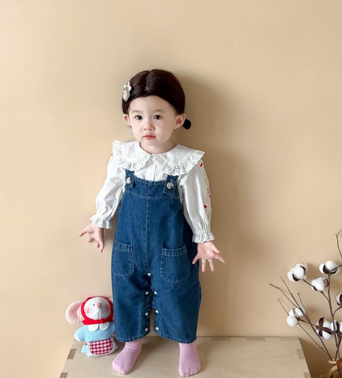 2023★春秋新作★韓国風子供服★トップス★分けて販売★サロペット★66-90CM