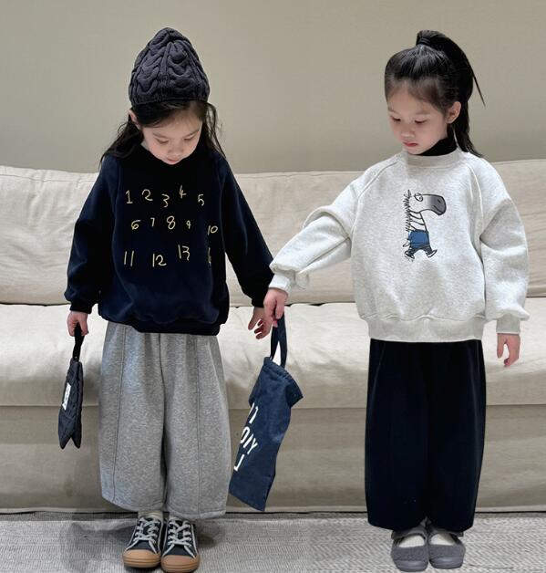 2023秋冬★子供服　裏起毛付きズボン★90-150cm★