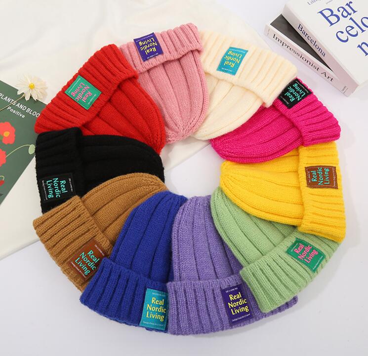 子供用★帽子★キッズ★男女兼用★暖かい★防寒★ニット帽子★9色