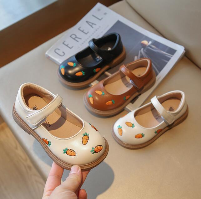 靴★子供靴★キッズ靴★シューズ★キッズ女の子★刺繍★可愛い★3色「21-30#」