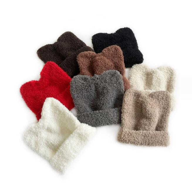 子供用★帽子★キッズ★男女兼用★暖かい★防寒★ニット帽子★可愛い★無地★8色