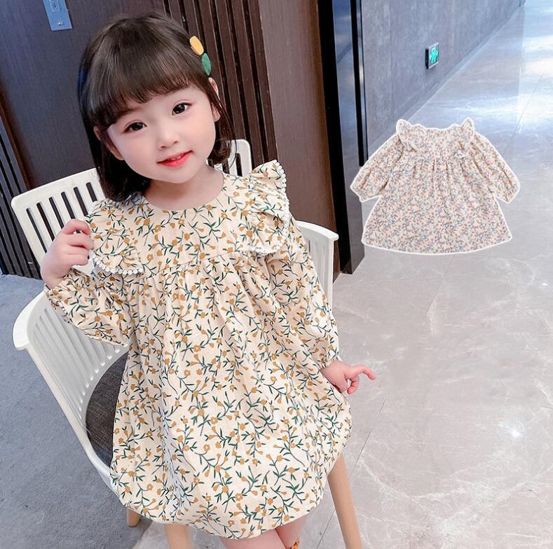 2023★春秋新作★韓国風子供服★ワンピース★2色90-140CM