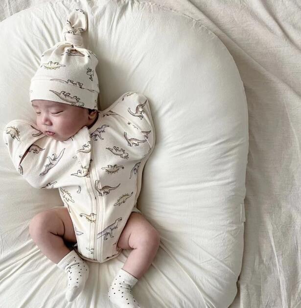 2024春秋★ベビー服★ロンパース+帽子★66-90cm★4種