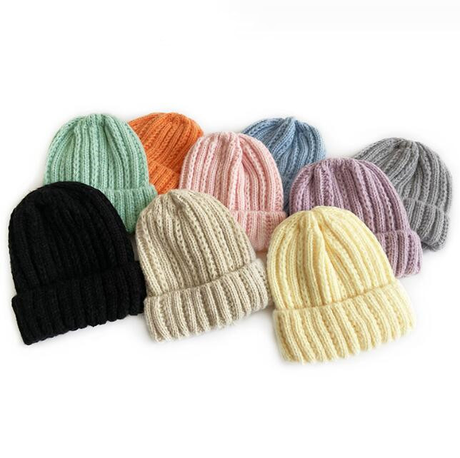 子供用★帽子★キッズ★男女兼用★暖かい★防寒★ニット帽子★カジュアル★9色