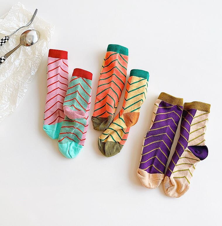 2024★春秋新作★ソックス★キッズ靴下★1セット=3点★S-XL