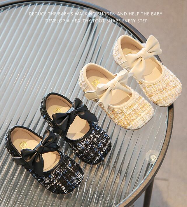 靴★子供靴★キッズ靴★シューズ★キッズ女の子★蝶結び★可愛い★2色「21-30#」