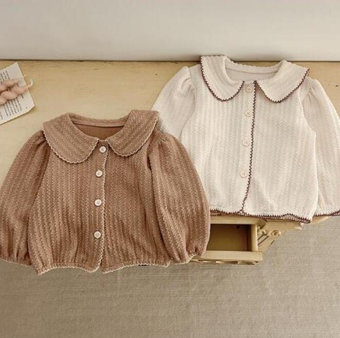子供服★トップス★長袖シャツ★韓国風子供服★ベビー★カーディガン★2色★66-100CM