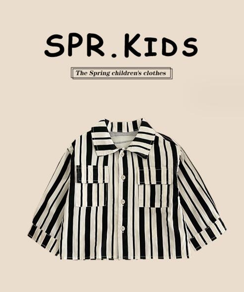 「2024」子供服★トップス★ワイシャツ★長袖★韓国風子供服★キッズ★90-140CM