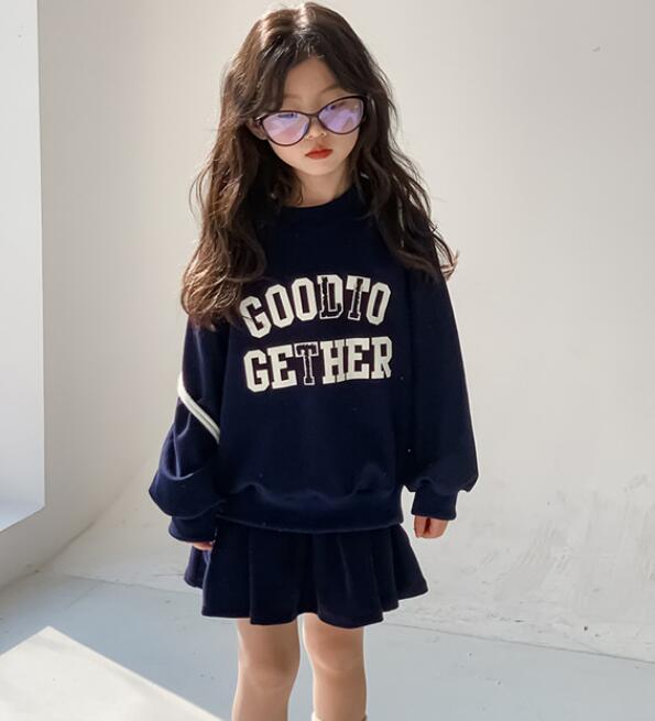 2024年新★子供服　トップス+スカート　セット★90-150cm★2色