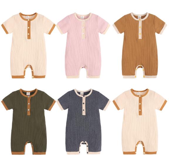 2024新品★子供服★ロンパース★ベビー★連体服★キッズ　男女兼用★無地★5色60-100CM