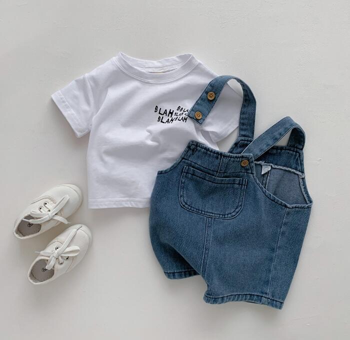 2024年新★子供服　トップス+サロペット　セット★73-100cm★