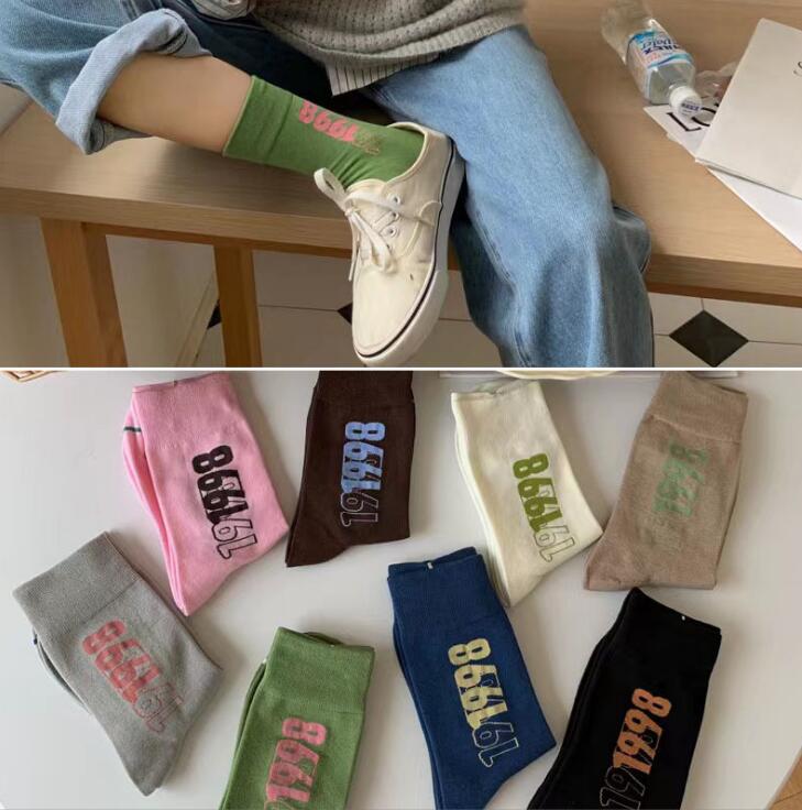2024★春秋新作★ソックス★レディース靴下★8色