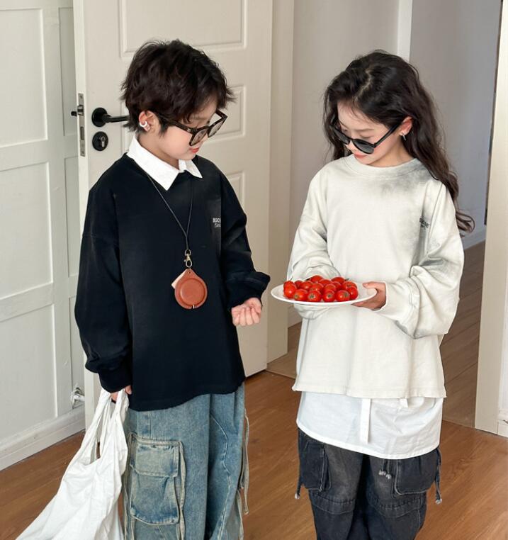 2024★春秋新作★韓国風子供服★トレーナー★2色90-140CM