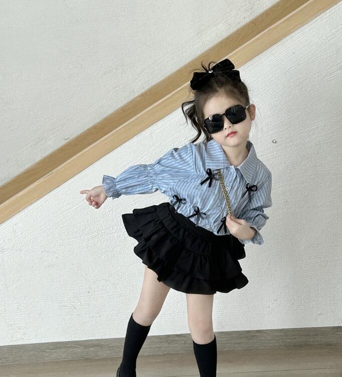 2024★春秋新作★韓国風子供服★シャツ★カジュアル★90-140CM
