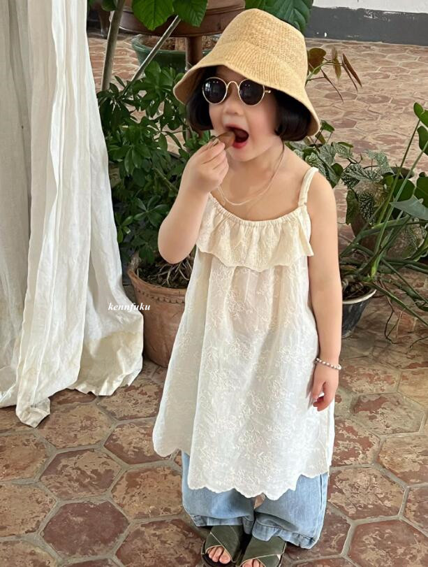 2024夏新品J★子供服　吊りワンピース★80-140cm★