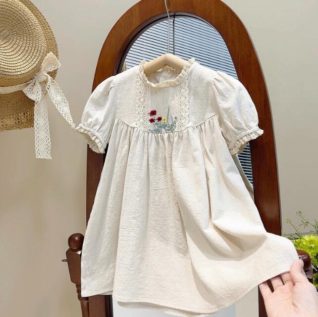 「2024」子供服★ワンピース★半袖★キッズ女の子★7-15#