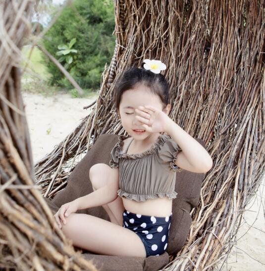 2024★春夏新作★韓国風子供服★水着★トップス+ズボン2セット★2色90-140CM