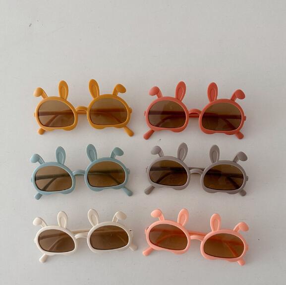 メガネ★日焼け防止★子供用★サングラス★子供向けメガネ★男女兼用★可愛い★兎耳造形★6色